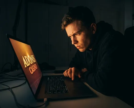 Registracija novega računa pri Adonis Casino